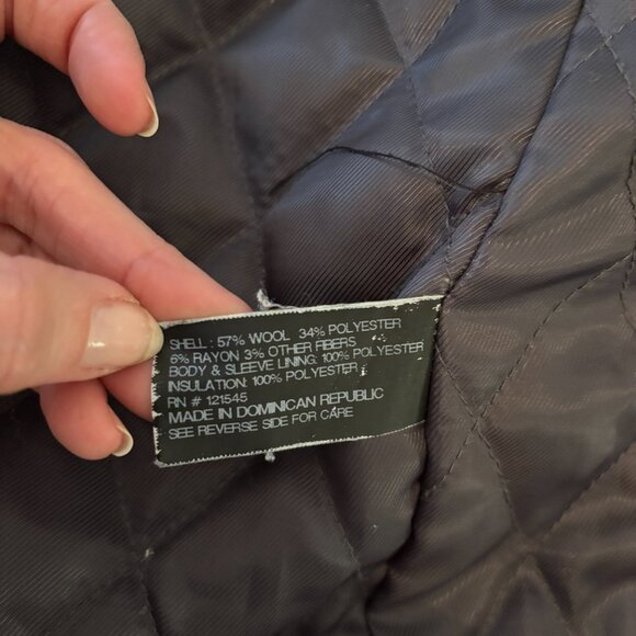 Michael Kors Dark Gray Casual Wool-Blend Coat - Size Small - Picture 5 of 7